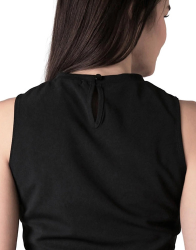 Blusa Top Corto Crop Moda Corte Ondulado Playa Ombliguera Sh