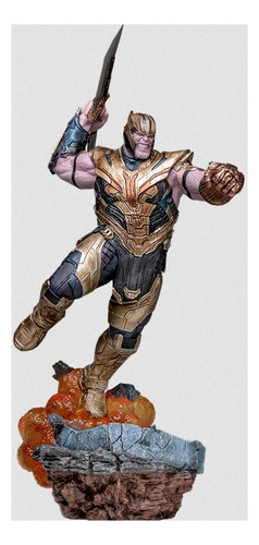 Thanos Deluxe Version Avengers Infinity Iron Studios Sidesho