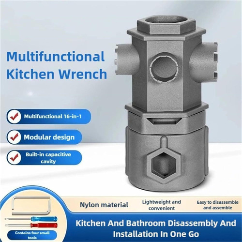 . Llave De Grifo Multifuncional, Juego De Herramientas Llave