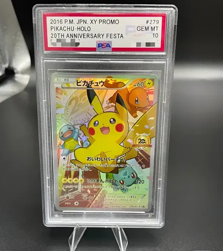 2026 Promoção Da Coleção Pokémon Pikachu Xy Psa 10 Com Yy