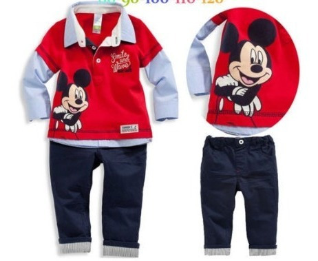 Conjunto Infantil Festa Minnie Mickey Mouse  Roupa De Frio