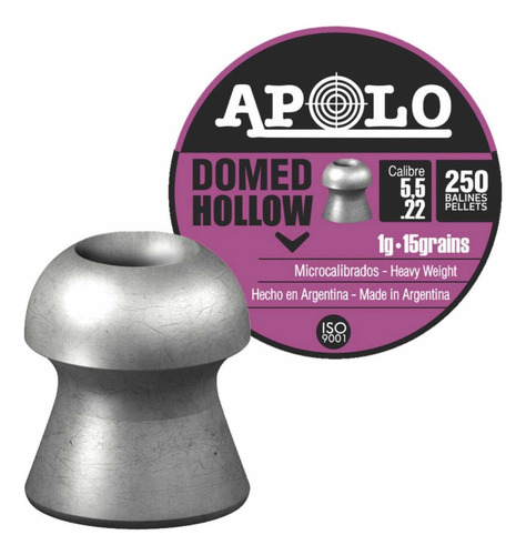 Poston Apolo Domed Hollow 5,5 250u