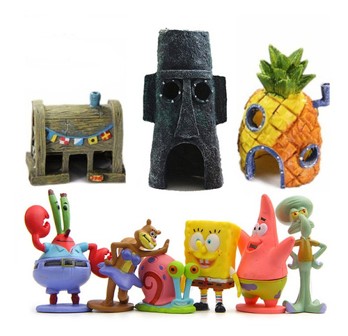 9 Figuras De Dibujos Animados De Bob Esponja Patrick Figure