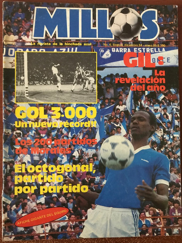 Revista No 6 Millonarios Fc Fútbol Diciembre 1984  Azules