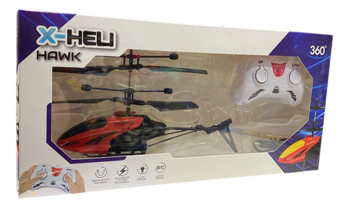 Helicóptero A Control Remoto X-heli Hawk Con Giros 360°, Luces Led Y Control Inalámbrico Modelo Surtido Ideal Para Principiantes Y Amantes Del Vuelo