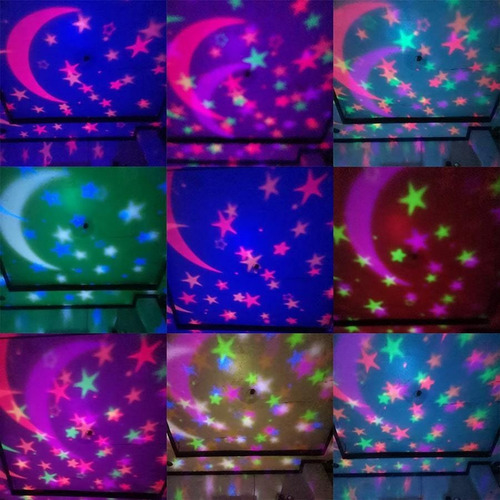 Imagem 7 de 7 de Luminária Projetor Céu Colorido Com Bluetooth Alto Falante