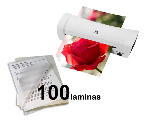 Imagen 1 de 6 de Laminadoras Plastificadoras +100 Laminas Para Termolaminar