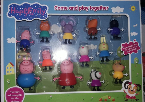 Peppa Pig & Familia Y Sus Amigos, Set X 11 Personajes Imp. 