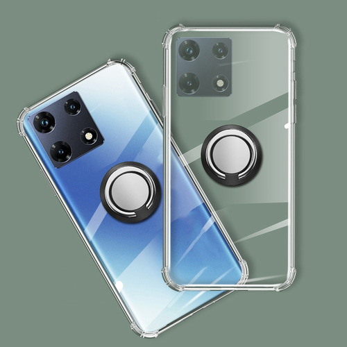 Funda Para Infinix Note 30i Transparente Adsorbente Anillo
