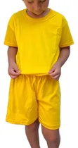 Comprar Remera + Short Liso Niños Algodon Conjuntos Talles 4 Al 16