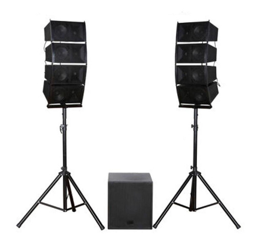 Alquiler Equipo De Audio Line Array Sub 15 + 8 Bocinas U R U