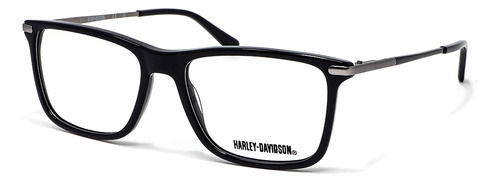 Lentes De Vista Transparente Harley Davidson Hd0985090 Color Azul Talla M