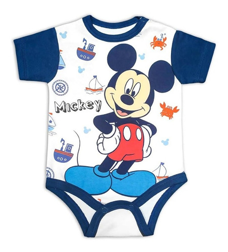 Body Para Bebé - Mickey Mouse Algodn Pima