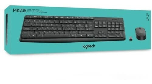 Teclado+mouse Logitech Wir Mk235 Grey 920-007901