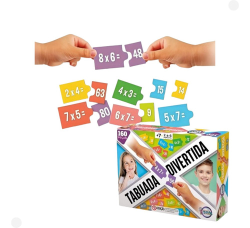 Jogo Educativo Tabuada Divertida 12039 - Toia Brinquedos