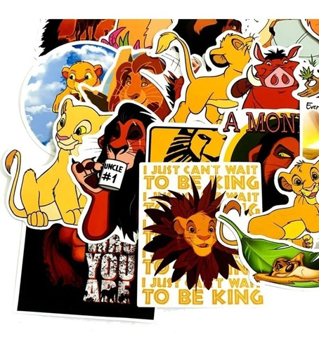 Imagen 6 de 6 de El Rey León - Set De 50 Stickers / Calcomanias