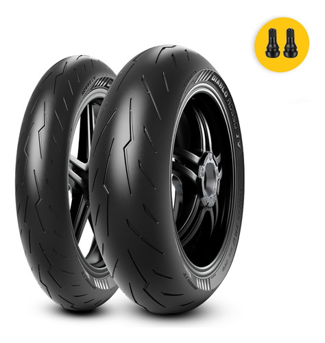 Kit Llantas 150/60r17 Y 110/70r17 Pirelli Diablo Rosso 4 Iv 