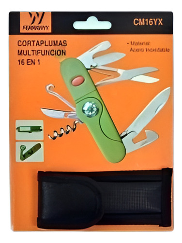 Herramienta Multiusos Supervivencia Linterna Brujula 16 En 1