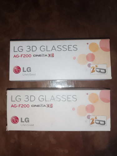 Lentes 3d Lg Ag-f200 Valor X 4 Anteojos (Usado)