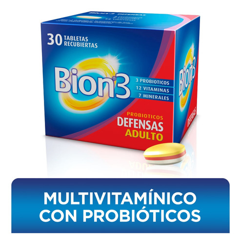 Bion3 Multivitaminico Con Probioticos X 30 Tabletas