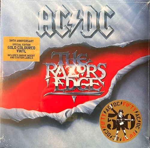 Ac/dc The Razors Edge 50 Aniversario Vinilo Dorado Importado