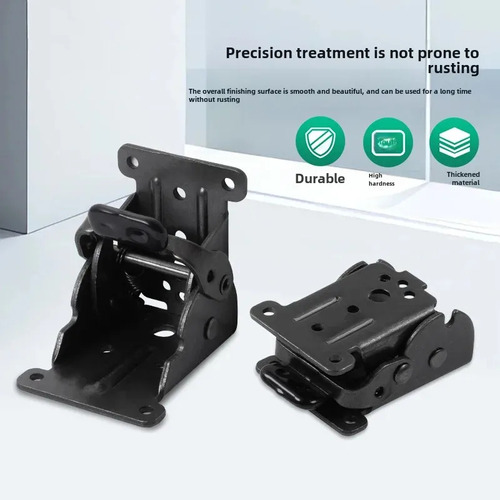 Bisagra Plegable A Presión (color Zinc), Autobloqueante De 9