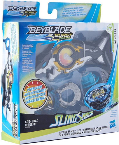  Bey  Blade Burts Turbo Tiburon Riptide - Juego De Pistola