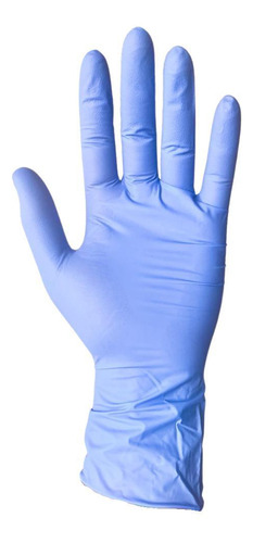 Guantes De Nítrilo, Dixtramedic, Caja Con 100, Texturizados Azul Hospitalario Ch
