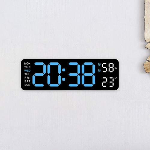 Reloj Despertador Digital Con Montaje En Pared, Alarmas