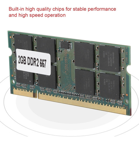 Dddr2 2g 667 Mhz Para Portátil Pc2-5300/ddr2 Pc2-6400 Totalm