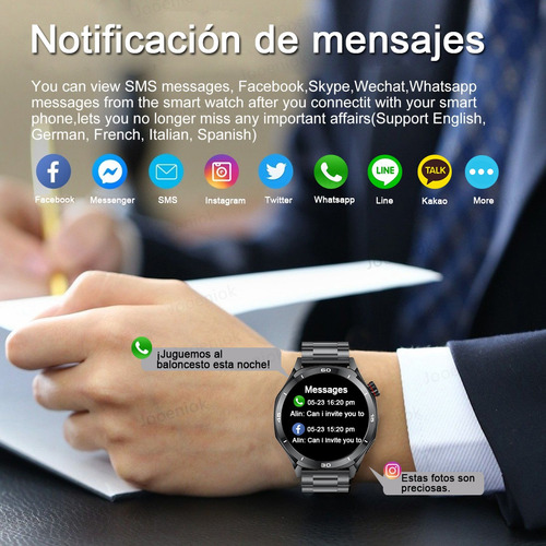 Reloj Inteligente Amoled Bluetooth Llamada Deportivo