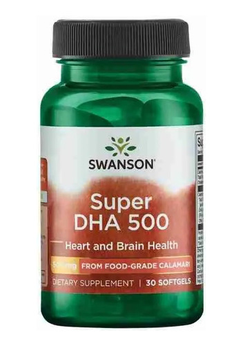 Super Dha 500, 500mg 30softgels Swanson