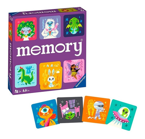 Memoria Juego De Mesa Monstruos Graciosos Ravensburger