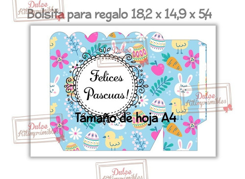 Kit Imprimible Pascua Felices Pascuas Base Huevo Bolsita 05