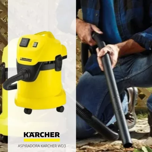 Aspiradora Karcher Wd3 Industrial Junta Polvo Líquidos 1000w