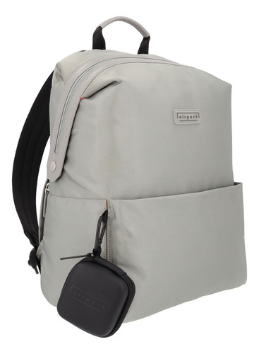 Airpack Portalaptop Mochila Ejecutiva Urban Chic Color Gris Diseño De La Tela Lisa
