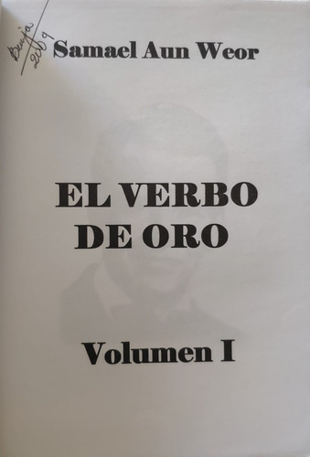 Samael Aun Weor - El Verbo De Oro - Volumen 1 (Usado)