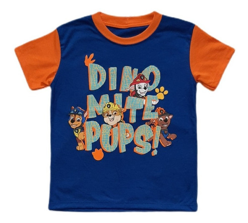 Polera Paw Patrol Niño Azul 0121