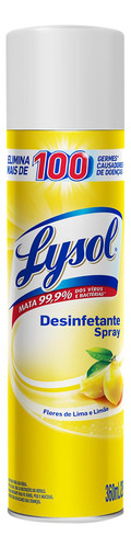 Desinfetante Aerossol Flores de Lima Limão Lysol 360ml