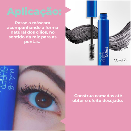 Máscara Para Cílios Vult Super Lashes Azul 10g Azul