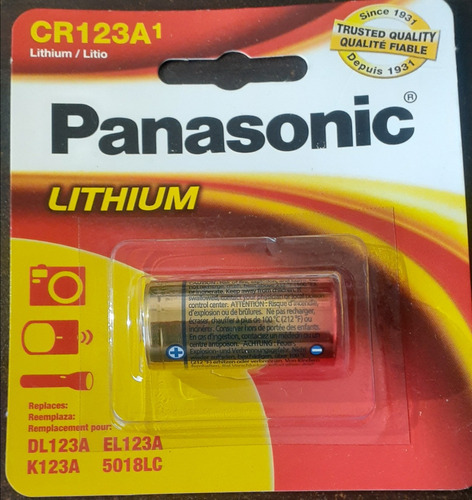 Pila Cr123a 3v Lithium Panasonic