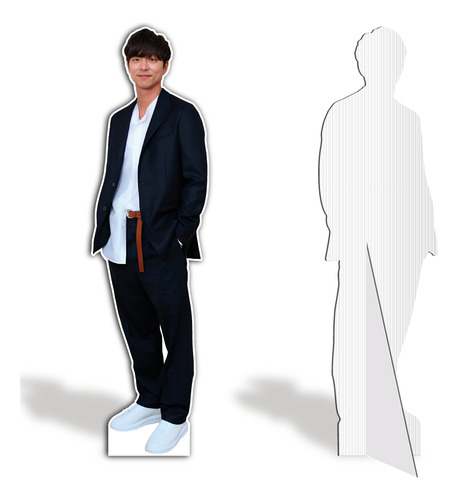 Figura Gong Yoo Base Solida Tamaño Real 180 Cm Coroplast