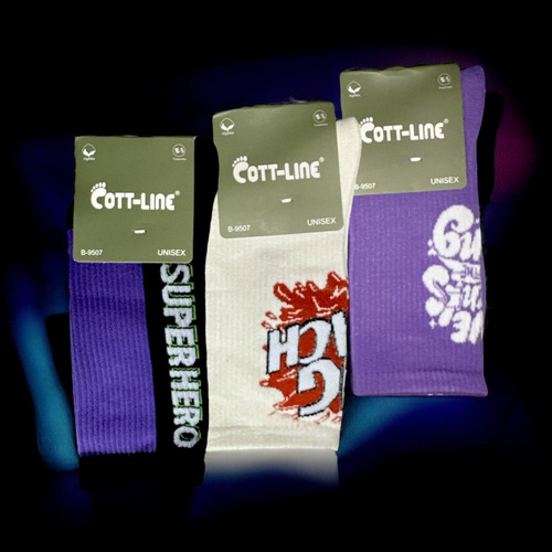 3 Pares Calcetas Funny Socks, Gim, Algodón Surtido 1 Unitalla