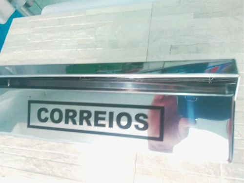 Caixa De Correio Em Aço Inox Acabamento Para Muro