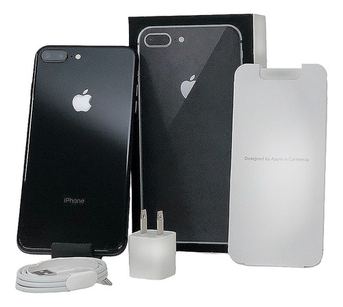 Iphone 8 Plus 64gb Gris Espacial Caja Y Accesorio Bateria Gris Espacial (Reacondicionado)