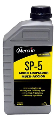 Limpiador ácido muriático piscina-ladrillo-piso sp5 1L Merclin