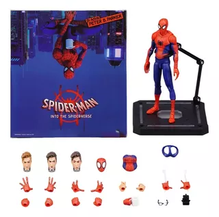 Spiderman Into The Spiderverse Peter Parker Figura En Caja