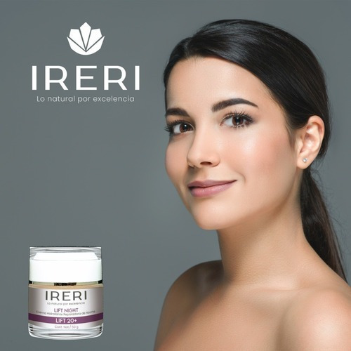 Imagen 9 de 9 de Crema Facial Reafirmante De Noche Efecto Lifting Hidratante Reparadora Antiedad Para Temprana Edad 20+ Cutis Normal A Seco Línea Lift 20+ Ireri ®