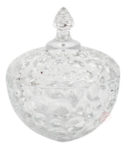 Bombonera Dulcero Vidrio Cristal Tapa Resistente 185544 H*