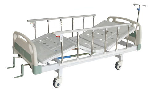 Cama Clínica Manual Hospitalaria Abs Con Colchón Antiescaras